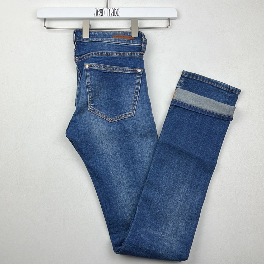 Anthro Pilcro Parallel Selvage Mid-Rise Jeans